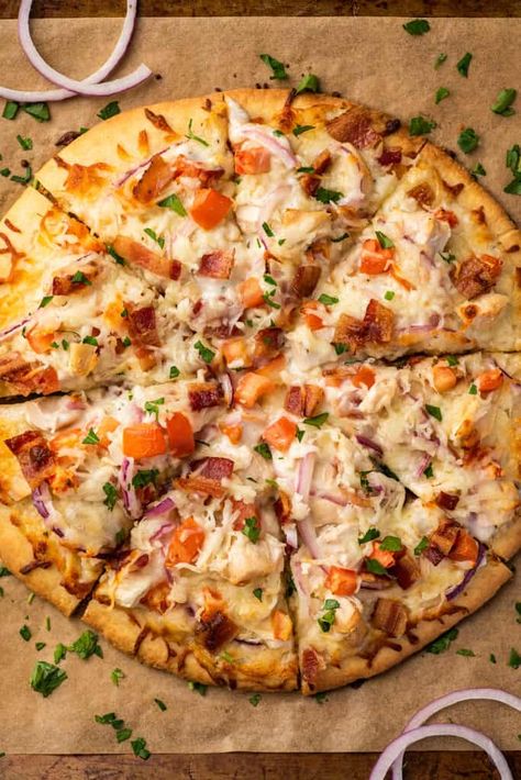 Casserole Pizza, Bacon Ranch Pizza, Pizza Appetizer, Pizzas Recipe, Ranch Pizza, Chicken Bacon Ranch Pizza, Pizza Baking, Chicken Pizza Recipes, Recipes Pizza