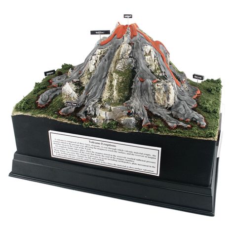 Diy Volcano Projects, Volcano Science Projects, Volcano Model, Volcano Projects, School Display, Kid Experiments, School Displays, Science Projects For Kids, Fair Projects