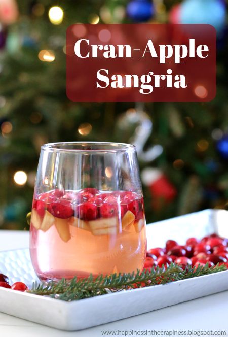 Apple Cranberry Sangria Recipes, Cran Apple Cocktail, Cranberry Apple Sangria, Apple Cranberry Sangria, Sangria Party, Moscato Sangria, Cranberry Sangria, Sparkling Grape Juice, Christmas Sangria