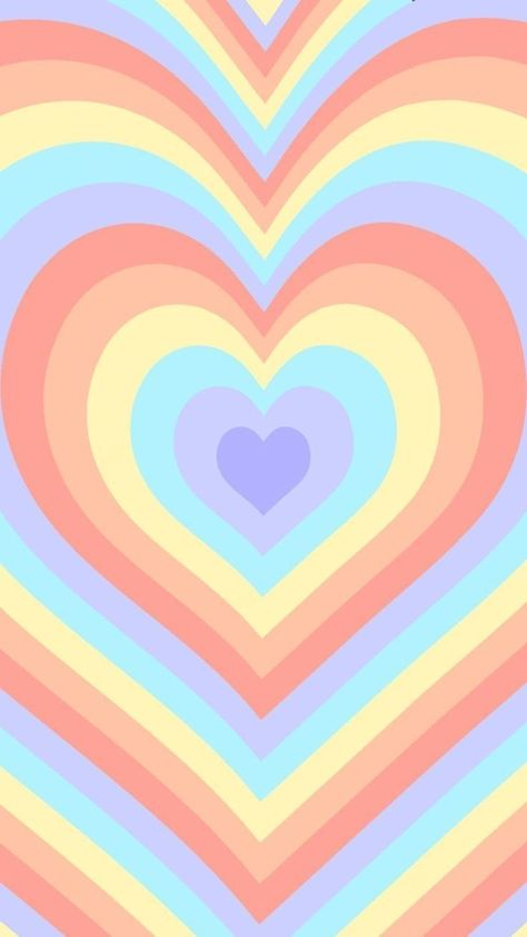 Heart Wallpaper Rainbow, Powerpuff Heart, Trendy Wallpaper Pattern, Hart Wallpaper, Iphone Wallpaper Hd Original, Rainbow Wallpaper Iphone, Rainbow Phone Case, Iphone Wallpaper Preppy, Retro Heart