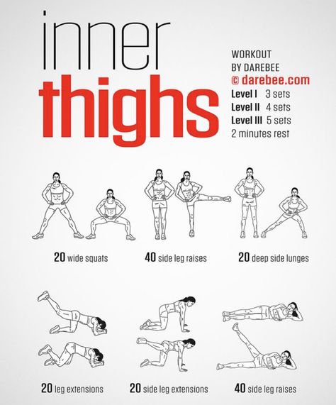 Inner Leg Workouts, Inner Thighs Workout, Thigh Exercises For Women, Inner Workout, Thighs Workout, 12 Minute Workout, Leg Workout At Home, Tone Thighs, Thigh Workout