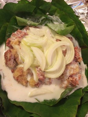 Taro Leaves Recipes, Tongan Recipes, Tongan Food, Polynesian Dishes, Hawaii Foods, Polynesian Recipes, Fiji Food, Taro Recipes, Fijian Food