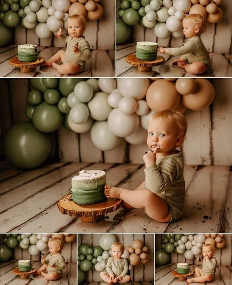 Safari Themed Smash Cake, Boys First Birthday Photoshoot, Smash The Cake, 1st Birthday Photoshoot Boy, Wild One Birthday Cake, One Year Photoshoot Ideas, Cake Smash Boy, 1st Birthday Decorations Boy, Birthday Photoshoot Ideas Boys