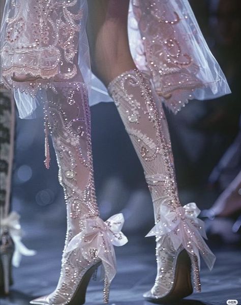 Maximalist Coquette, Academy Design, Runway Fashion Couture, Lace Heels, Girly Shoes, Elle Fanning, Pink Heels, Mode Inspo, Pretty Shoes