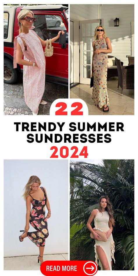 This year, let the Trendy Summer Sundresses 2024 collection be your go-to for seasonal fashion. Offering a wide range of styles from casual to aesthetic, these sundresses are designed to cater to the fashion-forward woman. Whether you're looking for a breezy outfit for a day out or a sophisticated ensemble for an evening event, our collection has you covered. Sundresses 2024, Sundress 2024, Elegant Evening Wear, Breezy Outfit, Black Sundress, Summer Sundresses, Tropical Prints, Maxi Sundress, Casual Day Dresses