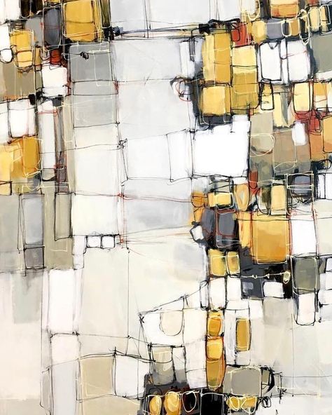 Abstract Art on Instagram: “Outstanding commissioned abstract art painting by >>>>>>>> ❤️❤️❤️ >>>>>>>> @lorimirabelli ::: If you would like to have your art featured,…” Lori Mirabelli Art, Abstract Geometric Art Paintings, Quirky Quilts, Abstract Geometric Art, Colorful Abstract Painting, Paintings I Love, Colorful Abstract, Abstract Paintings, Geometric Art