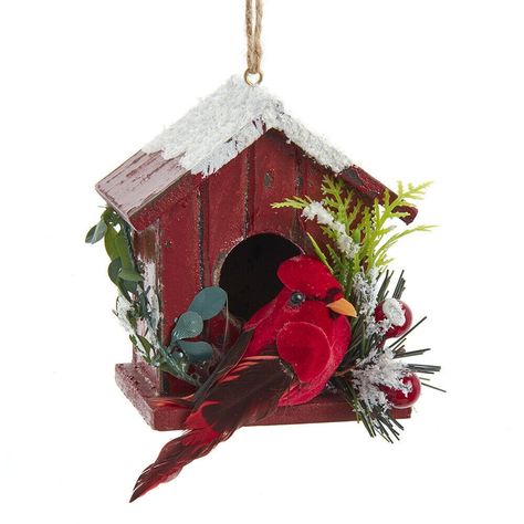 DIY Christmas Crafts to Sell: Easy Projects for Profit! Holiday Birdhouses, Diy Christmas Crafts To Sell, Birdhouse Ornament, Cardinal Decor, Birdhouse Ornaments, Christmas Crafts To Sell, Decorative Bird Houses, Wood Composite, Christmas Bird