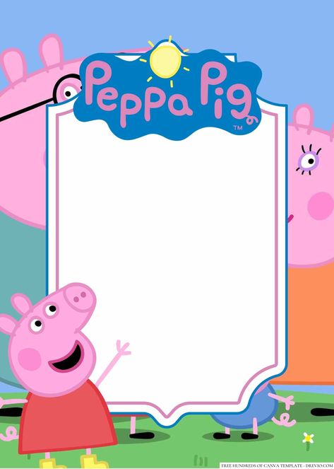 Cool 14+ Peppa Pig Canva Birthday Invitation Templates Oink oink! It's time to celebrate your little one's big day with Peppa Pig birthday invitations. Featuring everyone's favorite pig and her family, these invitations are sure to delight your guests and... Peppa Pig Invitation Template Free, Peppa Pig Pinata, Peppa Pig Party Favors, Peppa Pig Stickers, Peppa Pig Birthday Invitations, Peppa Pig Coloring Pages, Pig Birthday Party, Jungle Theme Birthday, Peppa Pig Birthday Party