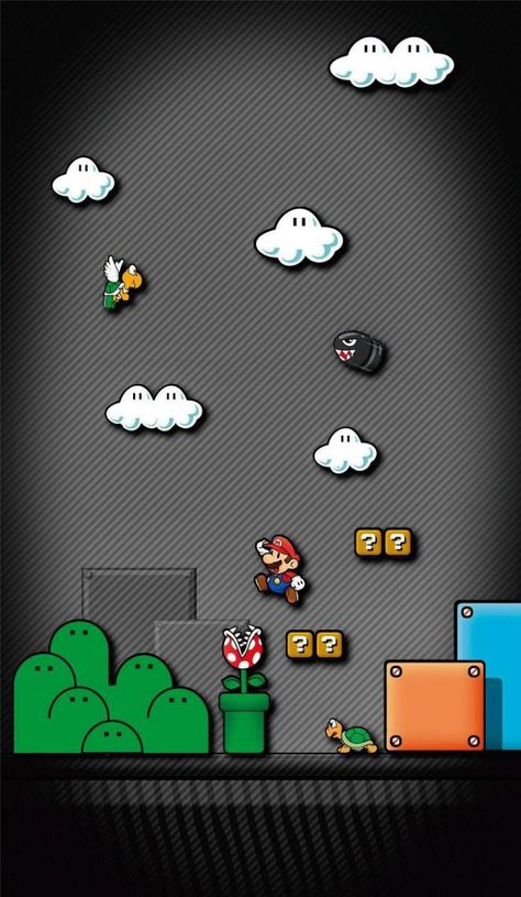 Mario Astetic Wallpaper, Cool Mario Art, Mario Iphone Wallpaper, Wallpaper Iphone Mario, Mario Game Wallpaper, Super Mario Bros Wallpaper Iphone, Super Mario Wallpaper Hd, Wallpaper Gamer 4k, Games Wallpaper Videogames