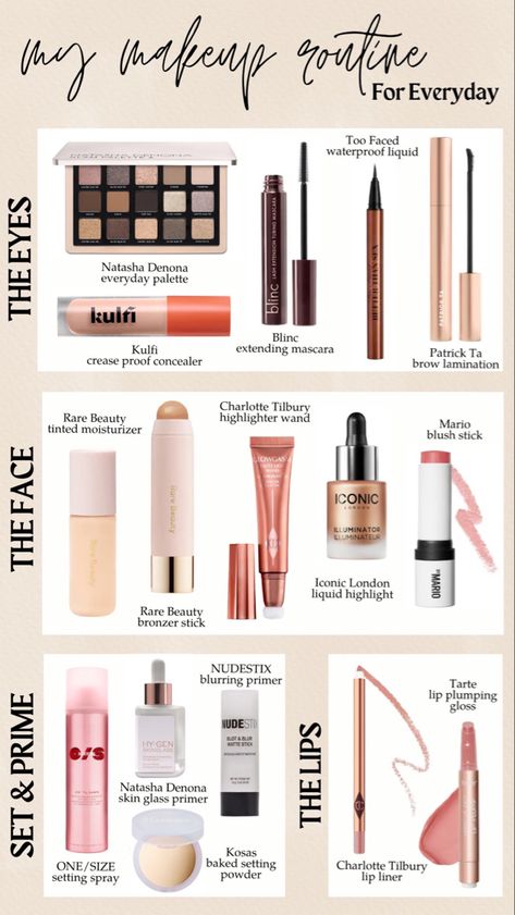 Simple Makeup Must Haves, Everyday Work Makeup Natural, Workday Makeup, Every Day Makeup Natural, Different Makeup Styles, Makeup Routine Guide, Must Have Makeup, Makeup Classes, Makeup Everyday