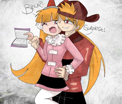 Blossom X Brick, Blossom Fanart, Powder Puff Girls, Power Puff Girls Z, Powerpuff Girls Cartoon, Powerpuff Girls Wallpaper, Powerpuff Girls Fanart, Rowdyruff Boys, Ppg And Rrb