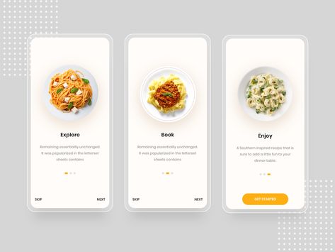 Food Delivery Onboarding App ???? by Tauhid sajib Food App Color Palette, Recipe App Design, Drink App, Onboarding App, Flow App, Text Ideas, Recipe Web, Recipe App, Uiux Design