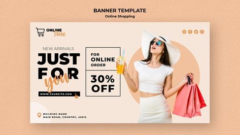 Banner template for online fashion sale ... | Premium Psd #Freepik #psd #banner #sale #template #fashion New Collection Banner Fashion, Shopping Banner, Shop Banner Design, Big Sales Banner, Retail Advertising, Fashion Sale Banner, Summer Sale Banner, Cloth Banners, Website Banner Design