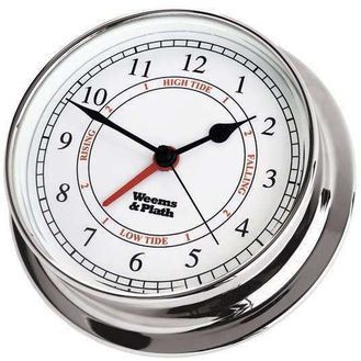 Weems & Plath Endurance 125 Time & Tide Clock Lunar Tide, Tide Clock, Black Spades, Weather Instruments, Time And Tide, Analog Clock, Clock Movements, Time Clock, Clock Hands