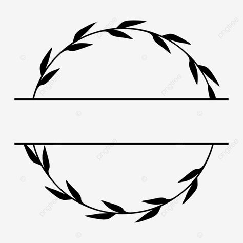 Circle Borders Design, Flower Ring Drawing, Circle Border Design Frames, Leaf Wreath Drawing, Leaf Circle Border, Oval Border Design, Round Border Design, Circle Border Design, Flower Wreath Drawing