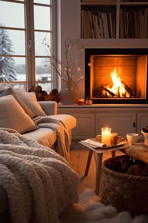 Winter Cabin Aesthetic, Living Room Designs Cozy, Zen Room Decor, Lights For Christmas, Cabin Aesthetic, Zen Room, Living Room Design Inspiration, Annual Sale, Cozy Fireplace