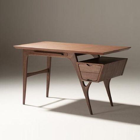 CREER Desk Furnitur Ruang Keluarga, Wooden Desk, Woodworking Furniture, Desk Design, Furniture Inspiration, Rustic Furniture, Furniture Projects, Desk Furniture, Furniture Plans