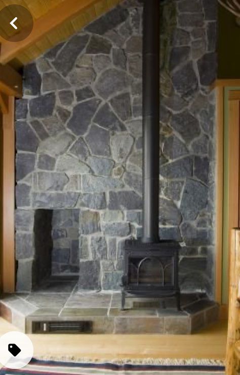 Stove Surround, Wood Stove Surround, Wood Stove Hearth, Wood Stove Wall, Natural Stone Fireplaces, Wood Stove Fireplace, Stove Fireplace, Hearth And Home, Wood Burner