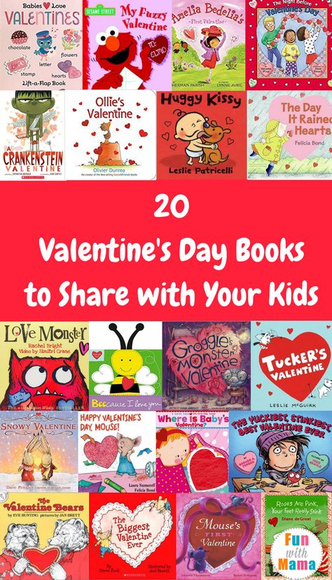 20+ Valentine's Day Books For Preschoolers Toddlers & Elementary Students Monster Valentine, Books For Preschoolers, Valentines Day Book, Monster Valentines, Winter Books, Preschool Valentines, Read Aloud Books, Christmas Poems, Valentines Day Activities