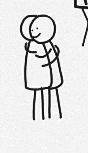 Cute Friend Doodles, Goodbye Doodle, Best Friends Hugging Drawing, Funny Doodles For Friends, Masculine Doodles, Hug Drawing Simple, Hugs Doodle, Cute Hug Doodle, Best Friend Doodles