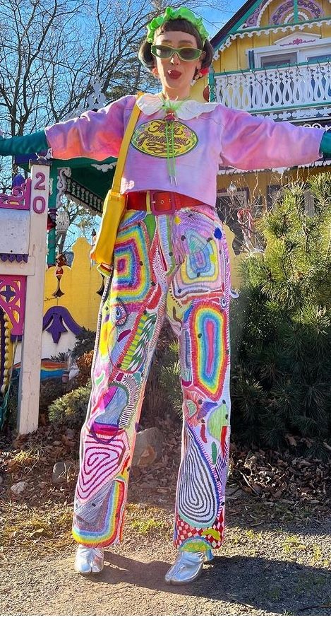 Trippy Festival Outfits, Acidwave Aesthetic Outfit, Trippy Outfits Style, Kooky Fashion, Spongebob Costumes, Acid Design, Spongebob Costume, Raver Outfits, Decora Fashion