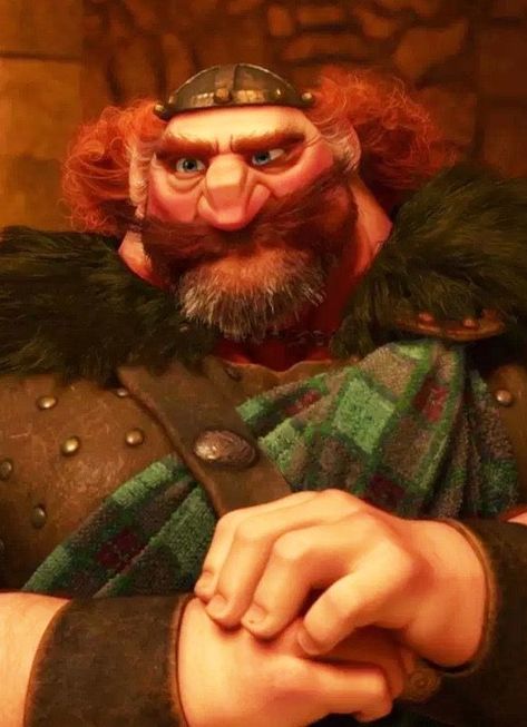 From Pixar’s Brave (2012) Brave King Fergus, King Fergus Brave, King Fergus, Brave Characters, Brave Disney, Brave 2012, Brave Merida, Fictional Character Crush, Disney Pixar Characters