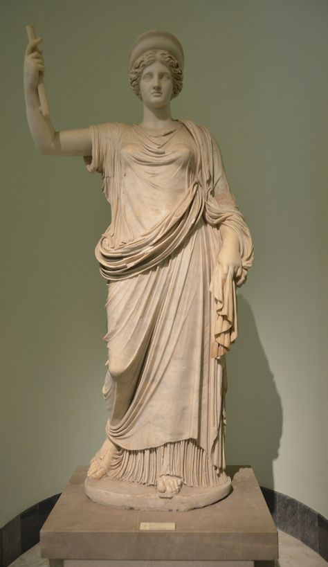 Hera (Ephesus-Vienna type) Early 1st century AD copy of a Greek original from the beginning of the 4th century BC - Naples Archeological Museum Hera Sculpture, Archeological Museum, Roman Sculpture, Ad Copy, Byzantine Art, Roman Art, 1st Century, Greek Art, Classical Art