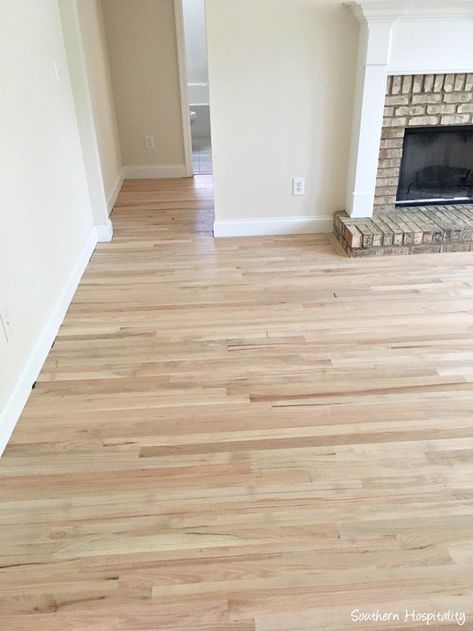 House Update: Hardwood Floors - Southern Hospitality Hardwood Floor Stain Colors, Floor Stain Colors, Wood Floor Stain Colors, Red Oak Hardwood Floors, Red Oak Floors, Red Oak Hardwood, New Floors, Real Hardwood Floors, Floor Renovation