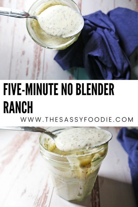 To be quite honest, store bought ranch is fine, but it's not amazing. This five minute homemade ranch surpasses its store bought counterpart, and the best part? No blending required! Ranch Dressing Without Buttermilk, Dill Ranch Dressing, Dill Ranch, Farmer Market, Ranch Dressing Recipe, Ranch Recipe, Creamy Mac And Cheese, Homemade Ranch, Homemade Salads