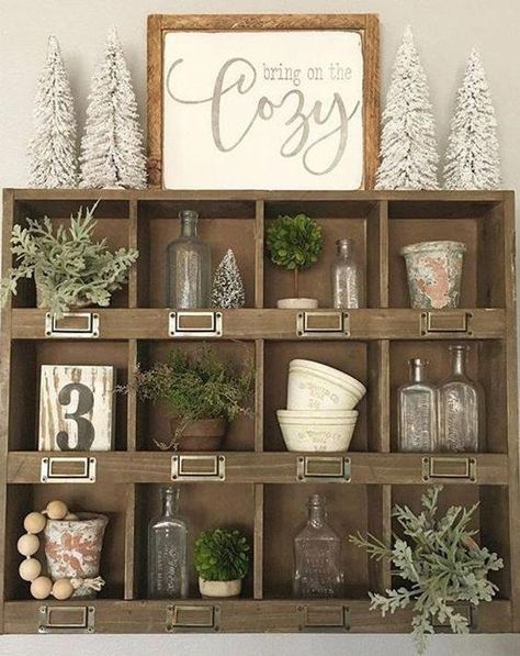 Farmhouse Winter Decor, Casa Country, Ideas Hogar, Winter Home Decor, Country Style Homes, Decor Guide, Country Farmhouse Decor, Country House Decor, Farmhouse Wall Decor