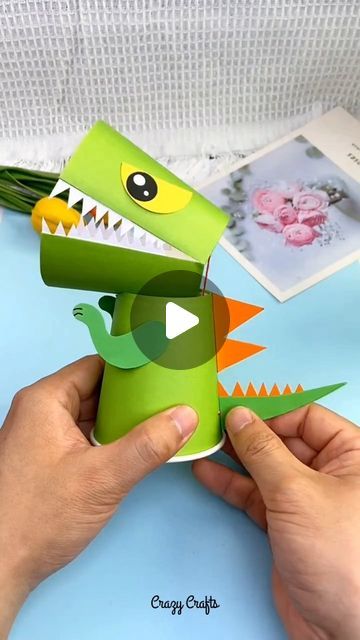 Like Follow Share Instagram, Alligator Craft, Alligator Crafts, Craft Video, Craft Videos, Kids Crafts, Kid Stuff, Art Drawing, Follow For More