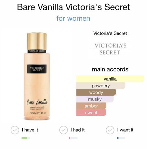 Victoria Secret Bare Vanilla, Victoria Secret Perfume Collection, Victoria Secret Spray, Victoria Secret Scents, Victoria Secret Perfume Body Spray, Amber Sweet, Victoria Secret Vanilla, Victoria Secret Body Spray, Bare Vanilla