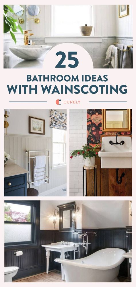 If you feel like it’s time for a bathroom upgrade, we've got the perfect idea. Bathroom wainscoting is a great way to add style without breaking your budget – or completely overhauling the space. Powder Rooms With Wainscotting, Wainscoting Bathroom Ideas, Powder Room With Beadboard, Waynes Coating Bathroom, Small Bathroom Wainscoting Ideas, Wainscoting Ideas Bathroom, Bathroom Wainscotting, Bathroom Wainscoting Ideas, Bathrooms 2024