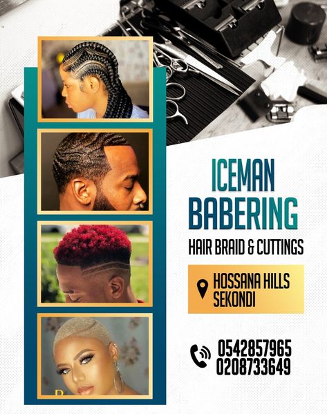 Barbering Shop Flyer Barbering Salon Flyer Design, Barbering Shop Flyer Design, Barbershop Poster, Colour Blending, Flyer Inspiration, Cristino Ronaldo, Barbershop Design, Salon Logo Design, Skin Aesthetics