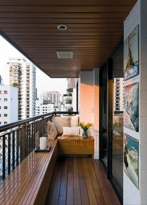 Balcon Mic, Narrow Balcony, Design Per Patio, Ideas Terraza, Balkon Decor, Balcony Design Ideas, Small Balcony Garden, Apartment Decorating On A Budget, Balkon Design