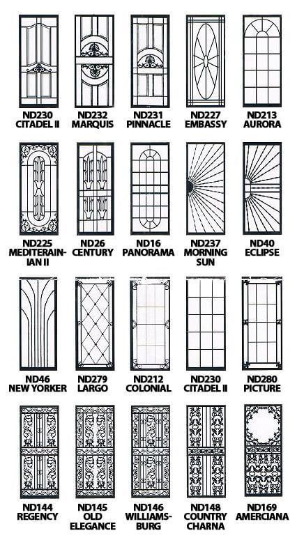 Top 55 Beautiful Grill Design Ideas For Windows - Engineering Discoveries Security Door Design, Iron Security Doors, Modern Window Design, Modern Window Grill, Pintu Interior, Home Window Grill Design, Porte In Ferro, Window Grill Design Modern, House Window Design