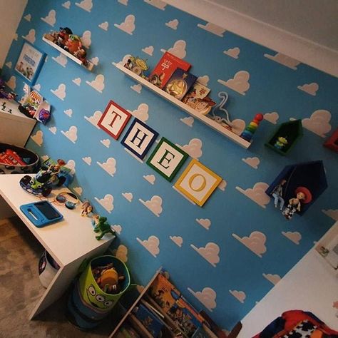 Toy Story Letters, Toddler Boy Room Themes, Toy Story Bedroom, Toy Story Nursery, Disney Themed Rooms, Toy Story Room, Boy Room Themes, Toy Story Baby, Disney Bedrooms