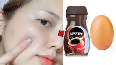 Glowing and Tightens the skin - old girl no matter your age - Thank me later ! | coffee, skin, egg yolk | Egg yolk and Coffee Will Make you an 18 - Year - Old Girl no matter Your Age are #glowingskin #antiaging | By Simple Home Remedies Egg Mask, Beauty Tips And Tricks, Coffee Powder, Baby Oil, Egg Yolk, 1 Egg, Simple House, Care Routine, Oily Skin