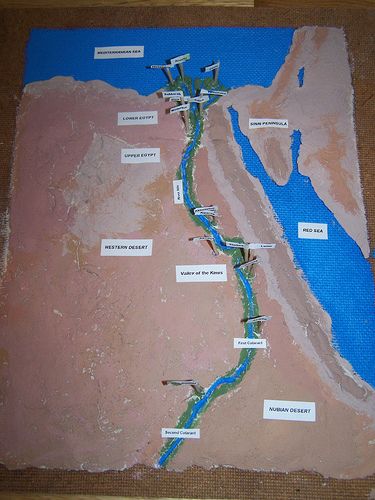 Nile River Diorama, Ancient Egypt Nile River Project, Nile River Project, Egypt Diorama, Salt Dough Map, Ancient Egypt Unit Study, Ancient Egypt Activities, Ancient Egypt For Kids, Ancient Egypt Unit