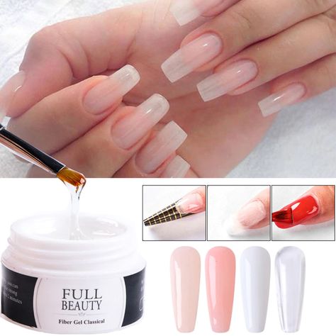 (1) 15ml Quick Building Gel For Nail Extension, buy 2 get 1 more free ��– Kakas-collection Nail Extensions Acrylic, Nail Pen, Gel Polish Nail Art, Gel Nail Extensions, Broken Nails, Gel Extensions, Pink Nail Art, Builder Gel, Nail Forms