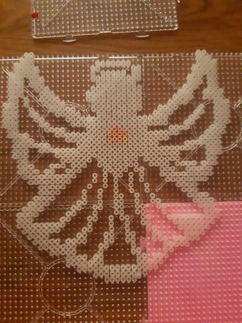 Perler Beads Angel, Beads Projects, Anime Pixel, Beaded Angels, Cute Baking, Candy Decorations, Melty Beads, Hama Beads Patterns, Peace Dove