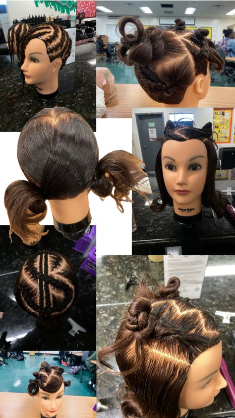 Cosmetology School Hairstyle Ideas @hairndulgence on instagram Cosmetology Hairstyles, Cosmetology School, Hairstyles For School, Cosmetology, Hairstyle Ideas, Hairstyles, Hair Styles, Hair, On Instagram