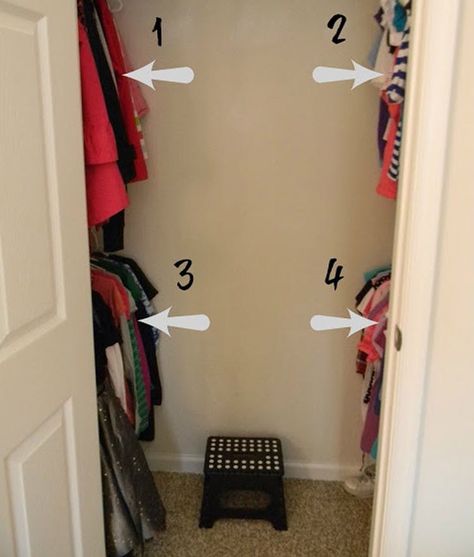 15 Kid-Friendly Closet Organization Tips Every Parent Should Know - The Krazy Coupon Lady Closet For Kids, Spare Room Closet, Messy Closet, Closet Diy, Entryway Closet, Closet Hacks Organizing, Tiny Closet, Kids Closet Organization, Small Closets