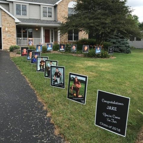 Graduation Party Yard Signs, High School Graduation Party Decorations, Backyard Graduation Party, Outdoor Graduation Parties, Outdoor Graduation, Senior Graduation Party, Graduation Party High, Graduation Open Houses, Diy Graduation Cap