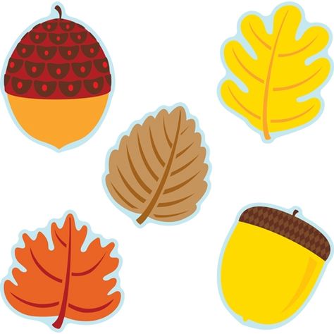 Fall Mix Colorful Cut-Outs® Mini Assorted, CD120180 Fall Classroom, Calendar Activities, Carson Dellosa, Autumn Season, Cut Outs, Design