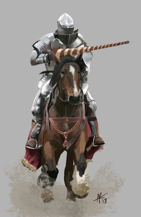 ArtStation - Medieval Jousting, Alexandre Remy Jousting Knights Art, Jousting Aesthetic, Medieval Knight Aesthetic, Jousting Armor, Medieval Jousting, Jousting Knight, Medieval Hunting, Knight Drawing, Medieval Horse