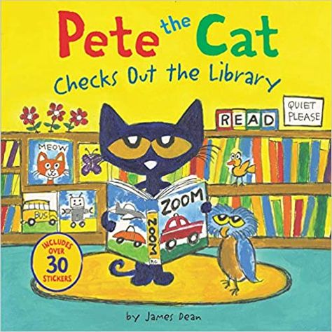 Pete the Cat Checks Out the Library: Dean, James, Dean, James: 9780062675323: AmazonSmile: Books Pete The Cats, Pete The Cat, Readers Workshop, Mentor Texts, Cat Books, Up Book, Treasure Maps, James Dean, Library Card