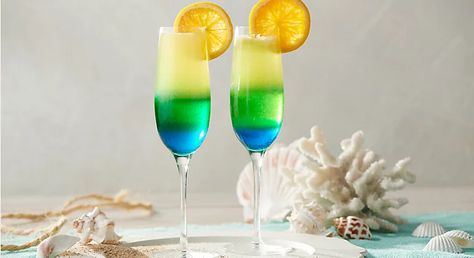 Mermaid Mimosa, Florida Drinks, Mermaid Drinking, Mimosa Drink, Mimosa Recipes, David Venable, Mimosa Recipe, Night Parties, Movie Night Party