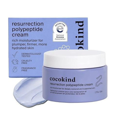 Amazon.com: Cocokind Resurrection Polypeptide Cream, Hydrating Face Moisturizer with Peptides and Squalane, Anti Aging Skin Barrier Repair Cream for Dry Skin : Beauty & Personal Care Hydrating Face Moisturizer, Resurrection Plant, Polypeptide Cream, Collagen Face Cream, Skin Barrier Repair, Smart Packaging, Hydrating Eye Cream, Moisturizer For Sensitive Skin, Dry Skin On Face