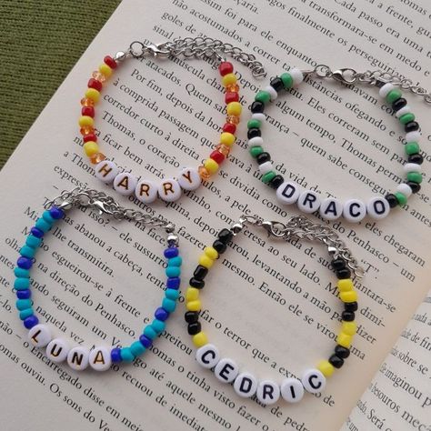 Harry Potter Themed Bracelets, Harry Potter Bead Bracelet, Harry Potter Diy Jewelry, Harry Potter Seed Bead Bracelet, Draco Malfoy Bracelet, Harry Potter Clay Beads Bracelet, Harry Potter Bracelet Diy, Harry Potter Beaded Bracelet, Harry Potter Bracelet Ideas